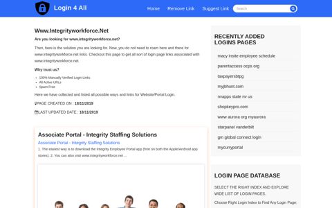 www.integrityworkforce.net - Official Login Page [100% Verified]