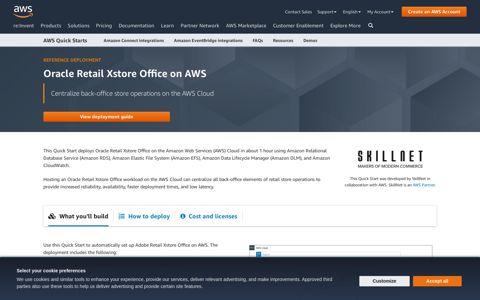 Oracle Retail Xstore Office on AWS
