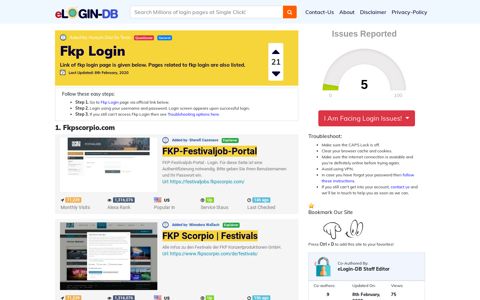 Fkp Login - A database full of login pages from all over the internet!