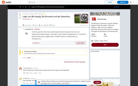 Login von RB Leipzig: Die Eintracht und der Datenklau - Reddit