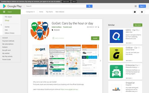 GoGet: Cars by the hour or day - Apps on Google Play