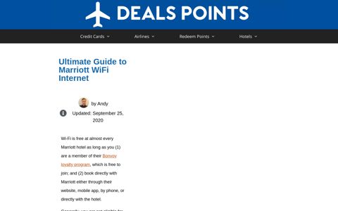 Ultimate Guide to Marriott WiFi Internet [2020] - Deals Points