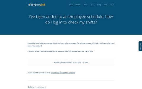 I've been added to an employee schedule, how do I log in to ...