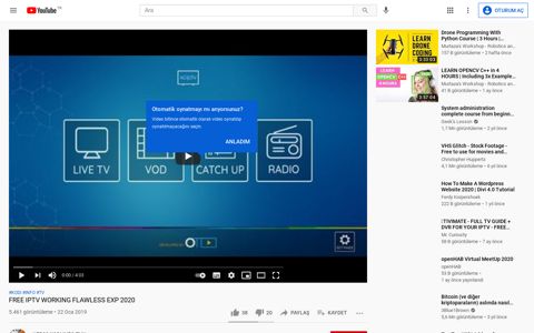 FREE IPTV WORKING FLAWLESS EXP 2020 - YouTube