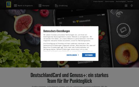 DeutschlandCard und Genuss+ App – Punkte ... - Edeka