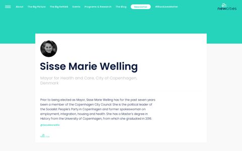 Sisse Marie Welling - NewCities