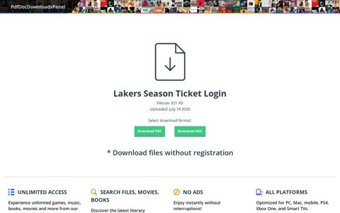 Lakers Season Ticket Login