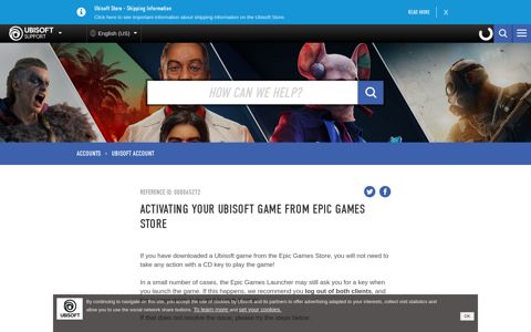 Activating your Ubisoft game from Epic Games Store - Ubisoft ...