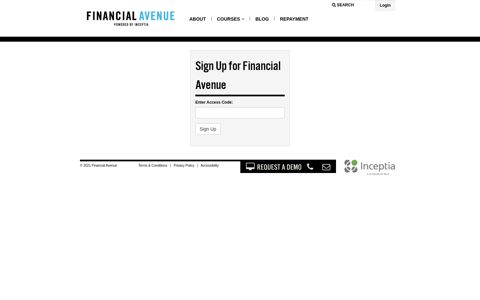 Sign Up - Financial Avenue