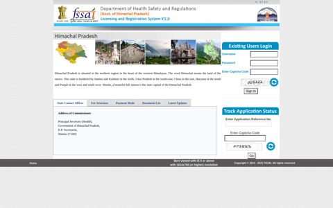 FSSAI-(Himachal Pradesh)-Information about Food Safety ...