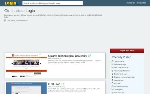 Gtu Institute Login - Loginii.com