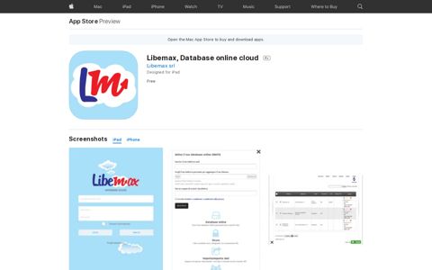 ‎Libemax, Database online cloud on the App Store