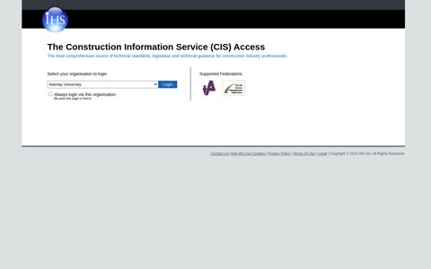 The Construction Information Service (CIS)
