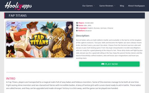 Fap Titans - Adult browser game | Hooligapps