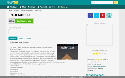 HELLO TAXI 1.0.1 Free Download