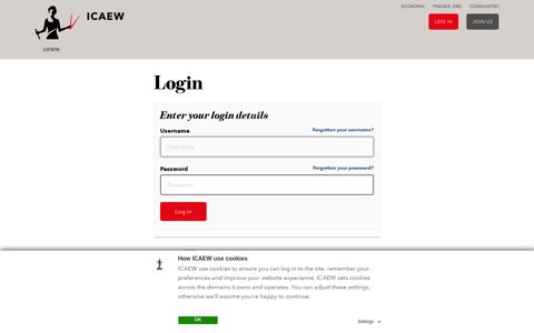 Login to the ICAEW - ICAEW events