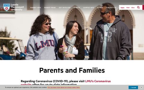 Parents & Familie - Loyola Marymount University