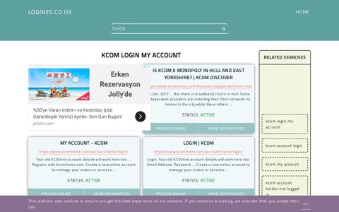kcom login my account - General Information about Login