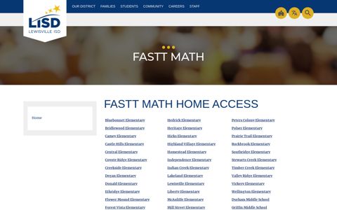 FASTT Math / Home - Lewisville ISD