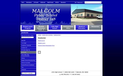 Goedustar - Malcolm Public Schools