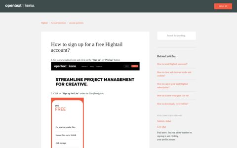 How to Sign Up for a free Hightail Account – Hightail