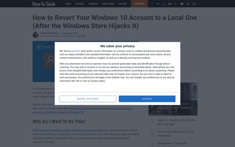 How to Revert Your Windows 10 Account to a Local One (After ...