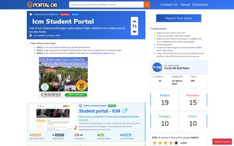 Icm Student Portal