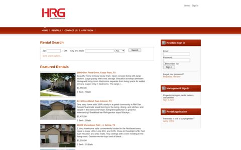 Hecht Real Estate Property Management - Home Page