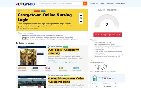 Georgetown Online Nursing Login - штыефпкфь login 0 Views