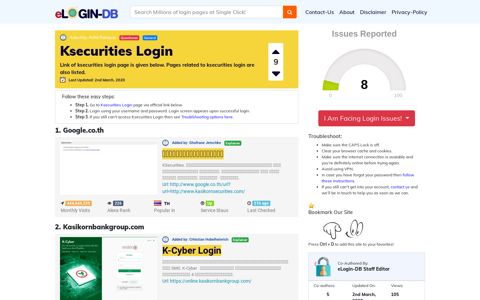 Ksecurities Login - A database full of login pages from all over ...