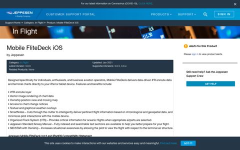 Mobile FliteDeck iOS - Jeppesen Support Portal