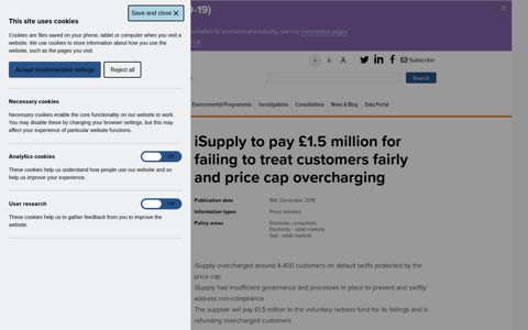iSupply to pay £1.5 million for failing to treat customers fairly ...