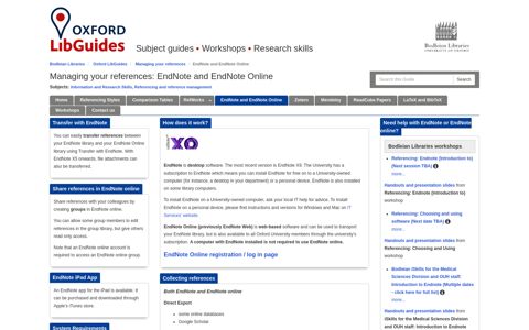 EndNote and EndNote Online - Managing your references ...