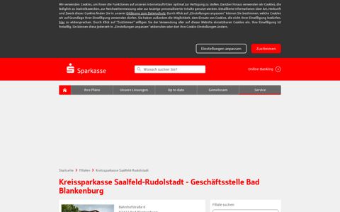 Kreissparkasse Saalfeld-Rudolstadt - Geschäftsstelle Bad ...