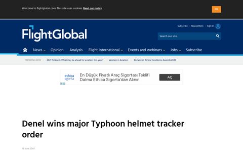 Denel wins major Typhoon helmet tracker order | News | Flight ...