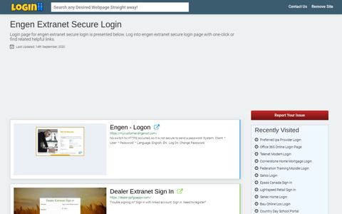 Engen Extranet Secure Login - Loginii.com