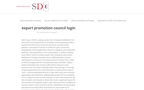 export promotion council login - Shannon Design