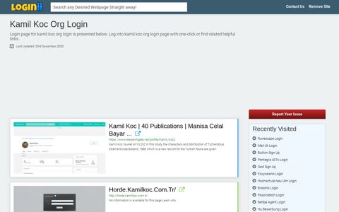 Kamil Koc Org Login - Loginii.com