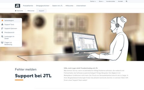 Supportleistungen bei JTL | E-Mail-Support, Rückruf & Telefon ...