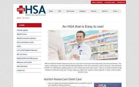 My Account | MyHSA EPIC Retirement Plan Services