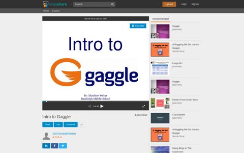 Intro to Gaggle - SlideShare