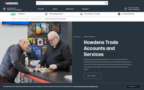 Trade Accounts & Services | Buying From Us | Howdens
