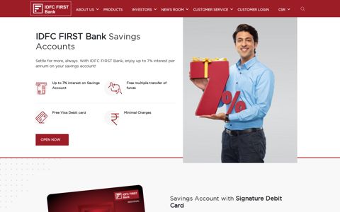 Savings Account - Open High Interest Rate ... - IDFC Bank