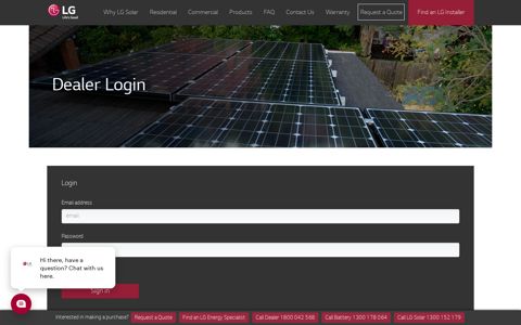 Dealer Login - LG Solar Australia