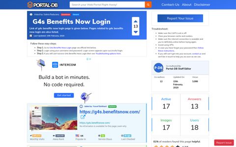 G4s Benefits Now Login - Portal-DB.live