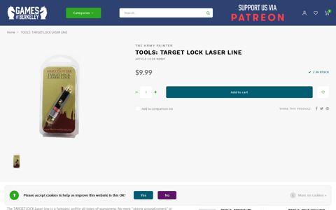 TOOLS: TARGET LOCK LASER LINE - Games of Berkeley