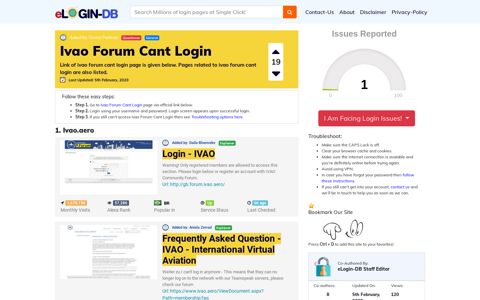 Ivao Forum Cant Login