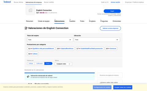 Trabajar en English Connection: valoraciones de empleados ...