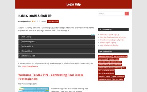 H3mls Login & sign in guide, easy process to login into mlspin ...
