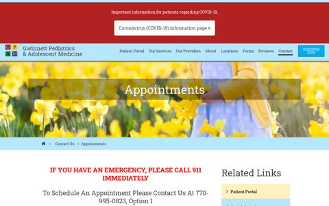 Appointments - Gwinnett Pediatrics and Adolescent Medicine ...